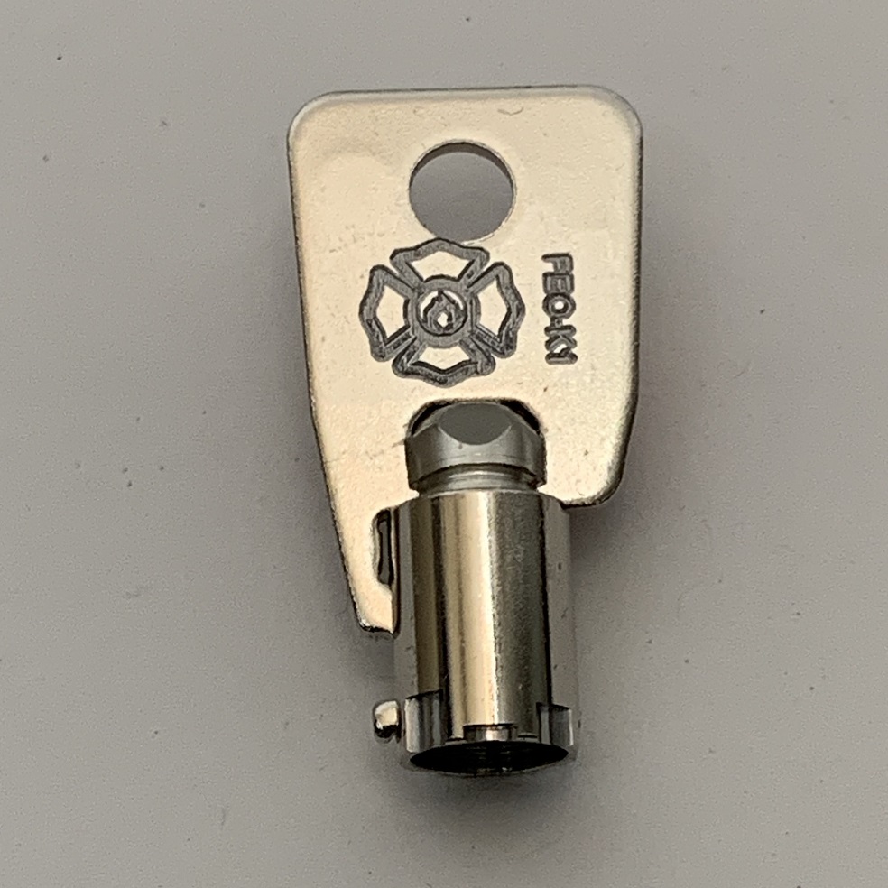 FEO-K1 key with the fire logo